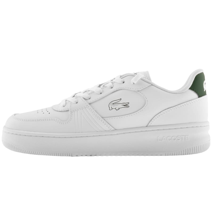 Lacoste L001 Trainers White Green 40.5